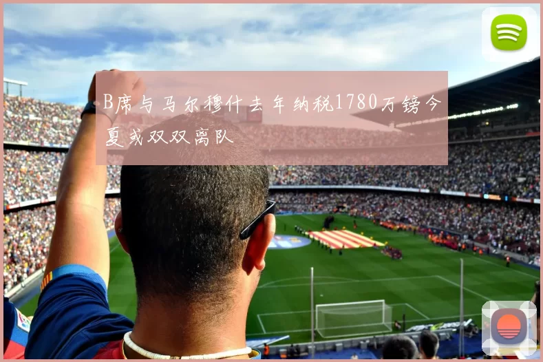 B席与马尔穆什去年纳税1780万镑今夏或双双离队